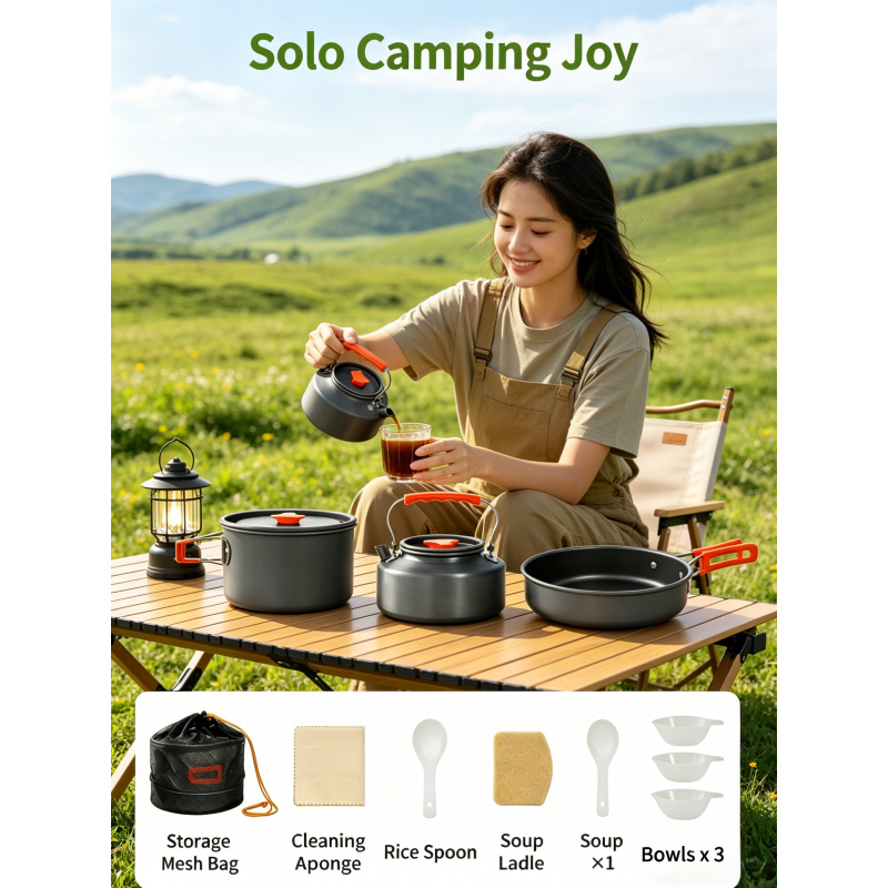 Camping Cooking Ware Set - Camping Cookware Set – Outdoor Cooking