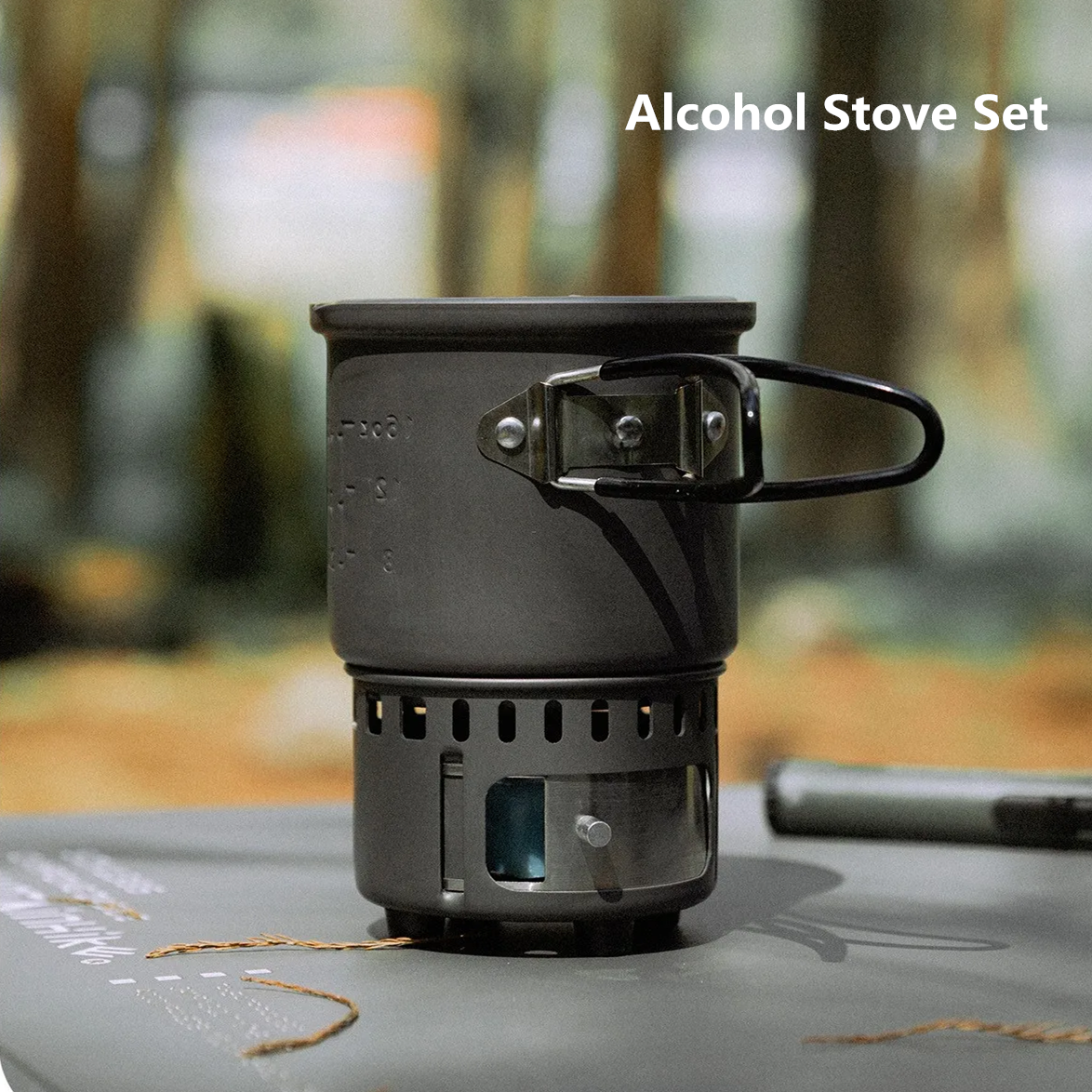 Camping Cooking Ware Set - MOUNTAINHIKER New Outdoor Camping Alcohol Stove