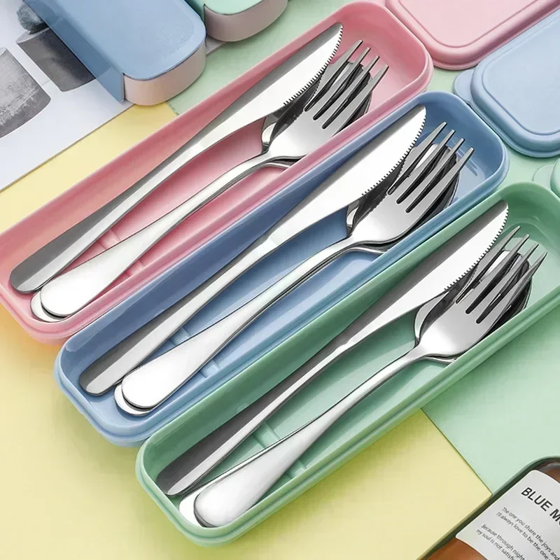 Camping Cooking Knife Set - Portable Stainless Steel Cutlery Suit with