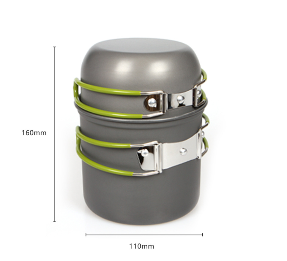Ultralight Camping Pot Set: Ca - Camping Cooking Mess Kit ulasan dan harga