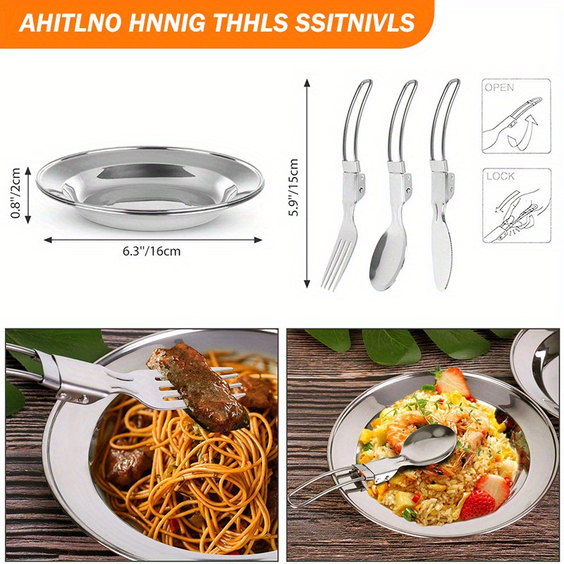 17pcs Camping Cookware Set, Po - Camping Cooking Knife Set ulasan dan harga
