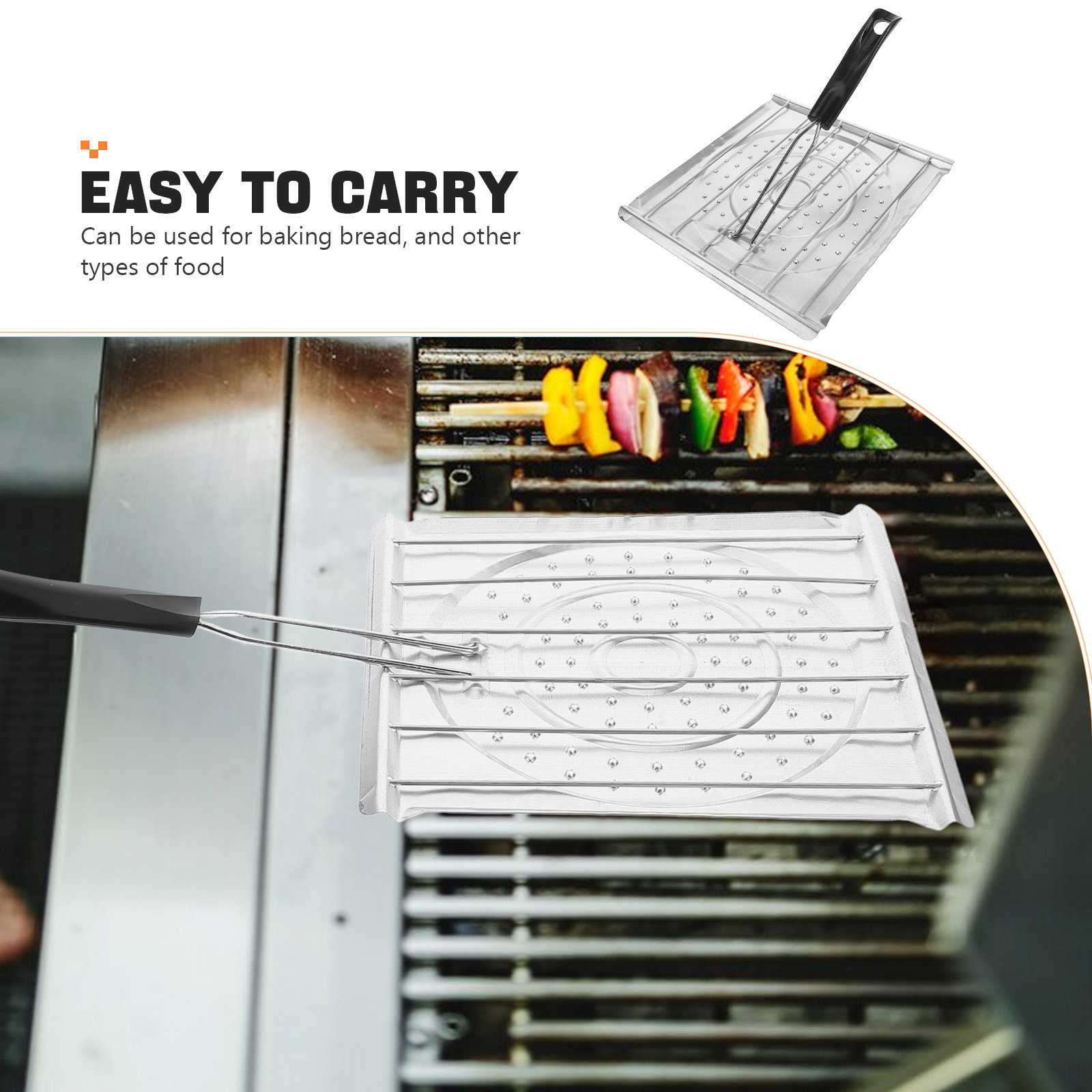 Perforated Grill Rack for Camp - Camping Cooking Vegetables ulasan dan harga