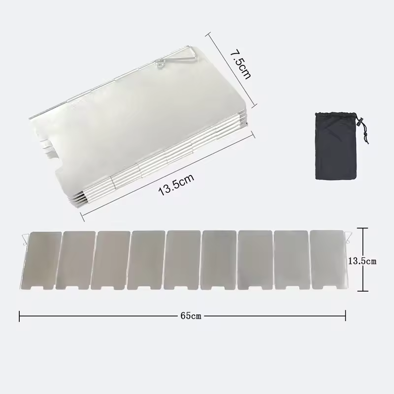 Outdoor Stove Wind Shield Camp - Camping Cooking Windshield ulasan dan harga
