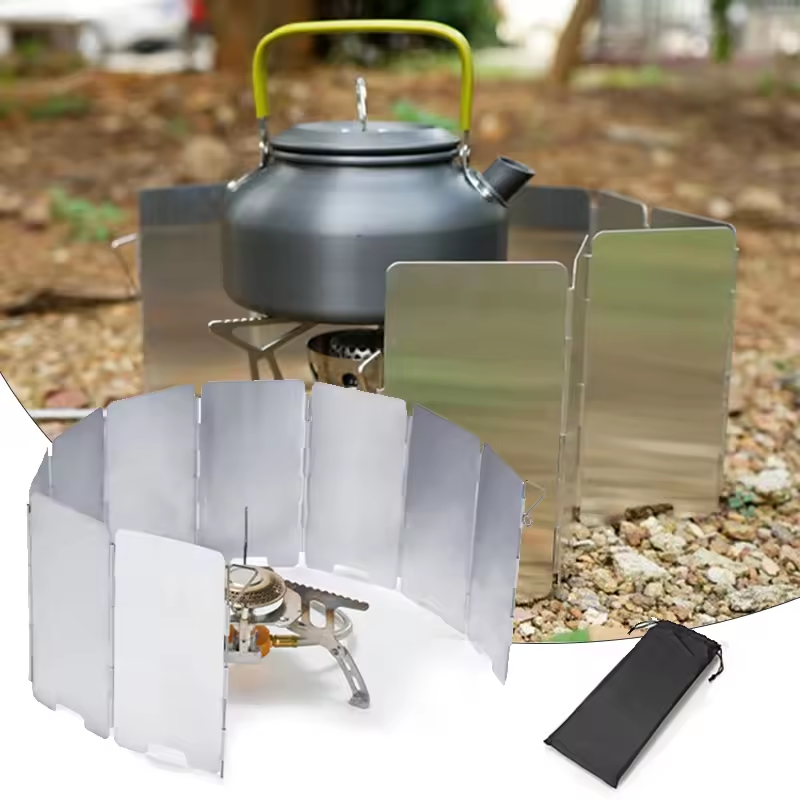 Outdoor Stove Wind Shield Camp - Camping Cooking Windshield ulasan dan harga