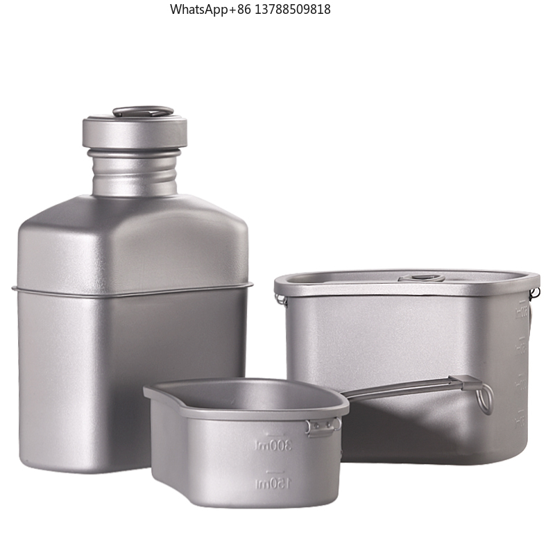 Outdoor Camping Titanium Drink - Camping Cooking Mess Kit ulasan dan harga
