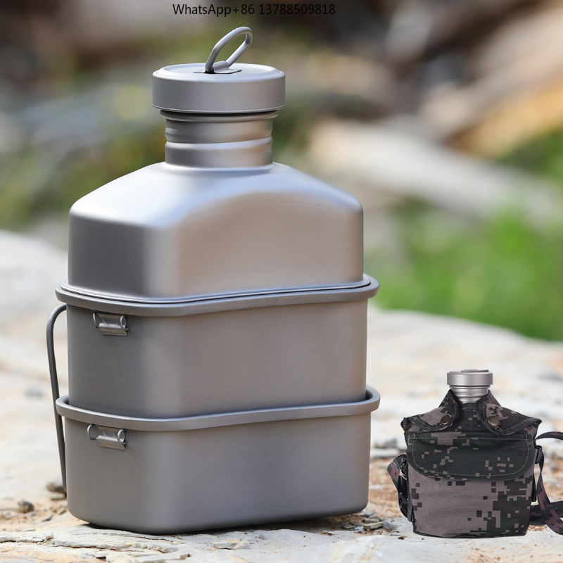 Outdoor Camping Titanium Drink - Camping Cooking Mess Kit ulasan dan harga