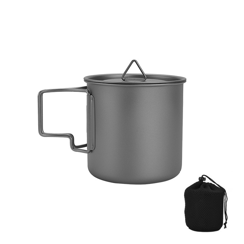 Titanium Camping Mug with Fold - Camping Cooking Ware Set ulasan dan harga