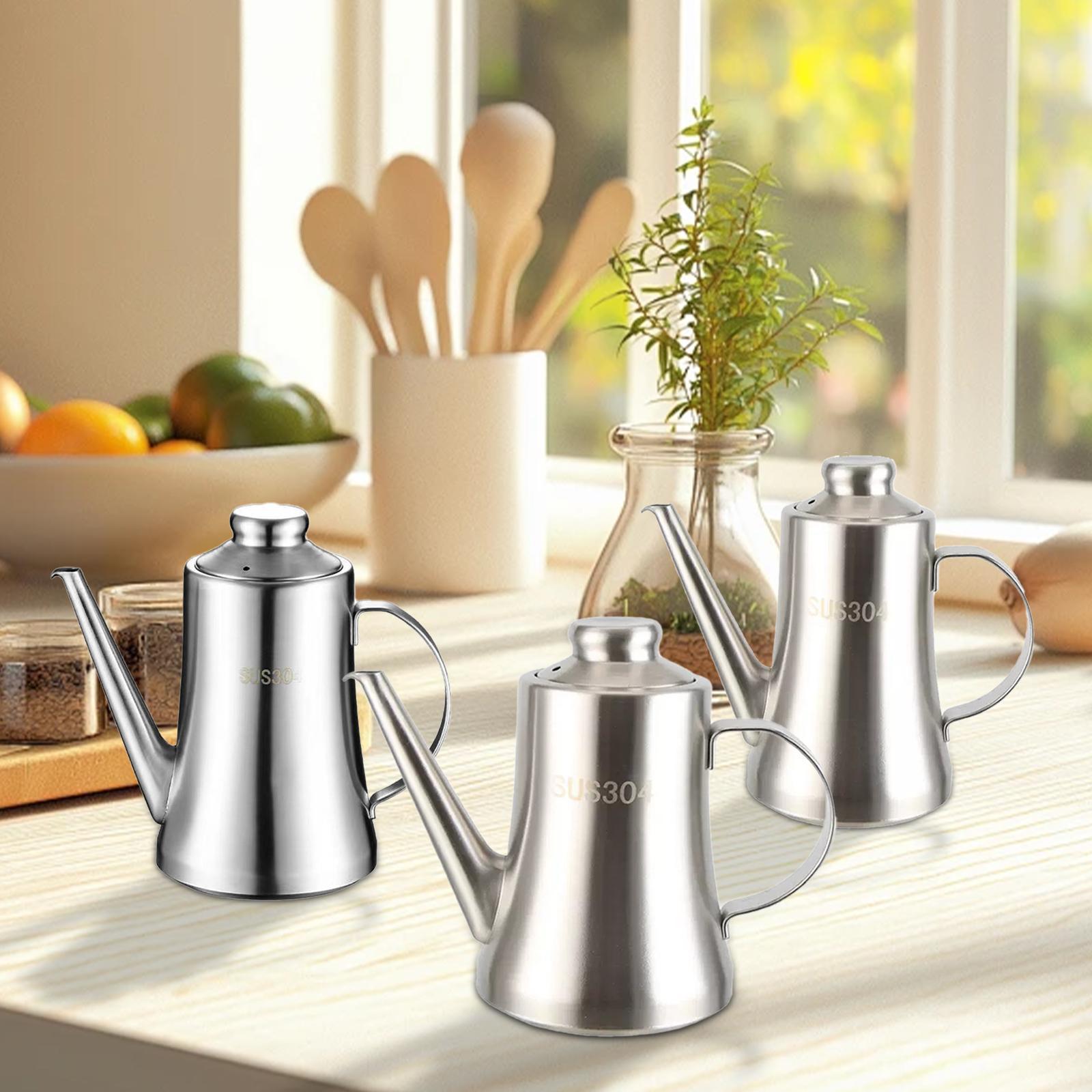 Stainless Steel Oil Pot with F - Camping Cooking Oil Container ulasan dan harga