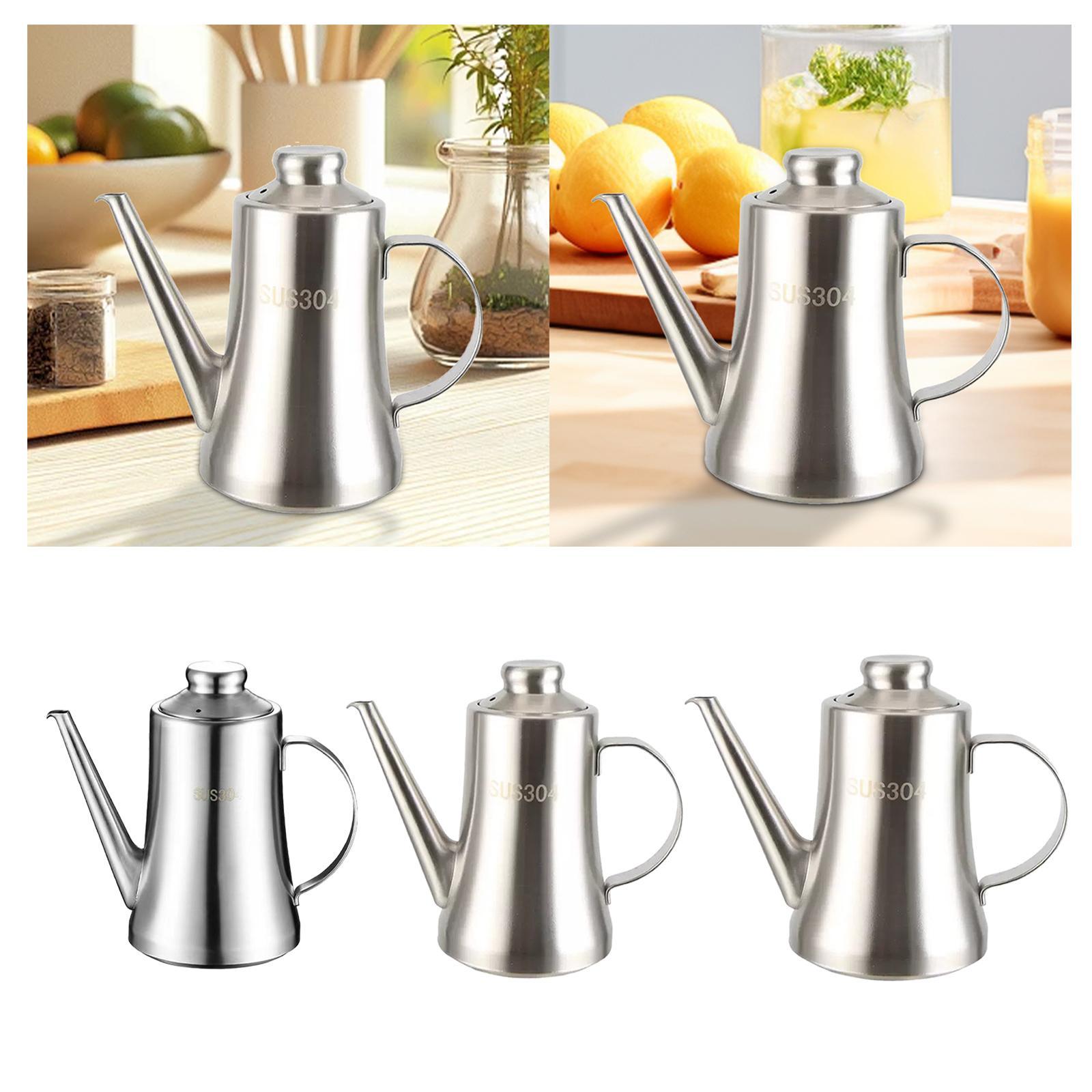 Stainless Steel Oil Pot with F - Camping Cooking Oil Container ulasan dan harga