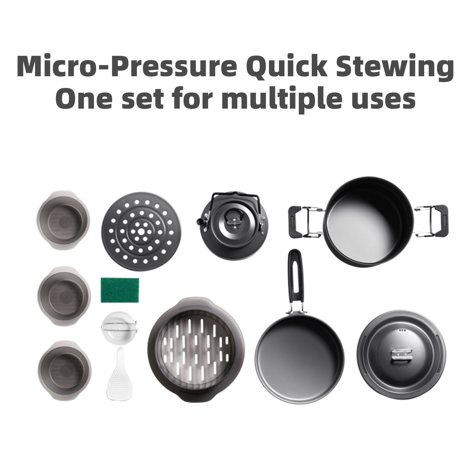 BISINNA Micro Pressure Camping - Camping Cooking And Dining Set ulasan dan harga