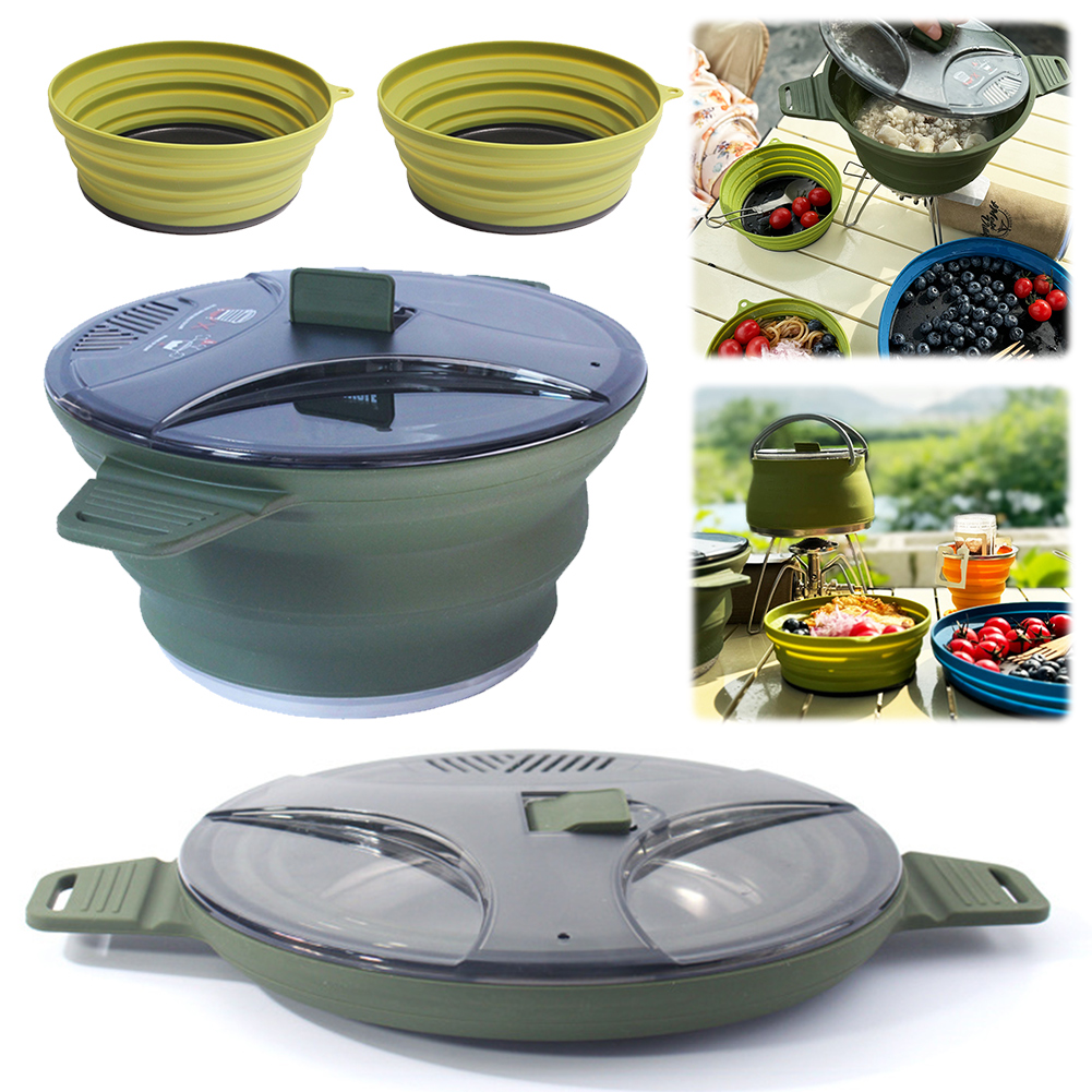 Outdoor Camping Folding Pot, S - Camping Cooking Pot Stainless Steel ulasan dan harga