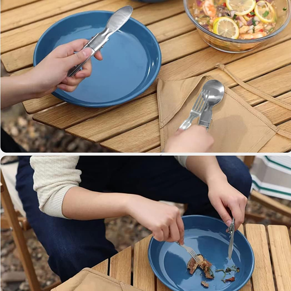 Camping Flatware Sets Stainles - Camping Cooking Knife Set ulasan dan harga
