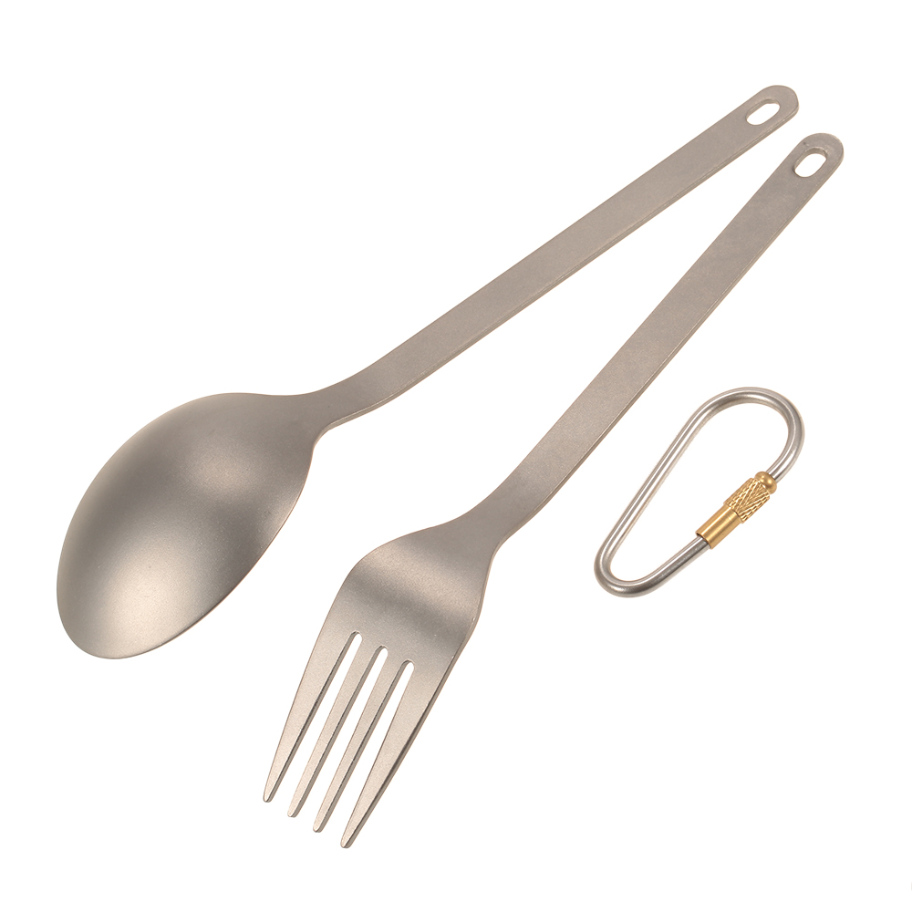 TOMSHOO Titanium Tableware Din - Camping Cooking Cutlery Set ulasan dan harga