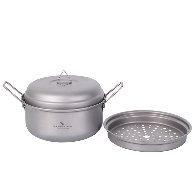 Boundless Voyage Titanium Stea - Camping Hanging Cooking Pot ulasan dan harga