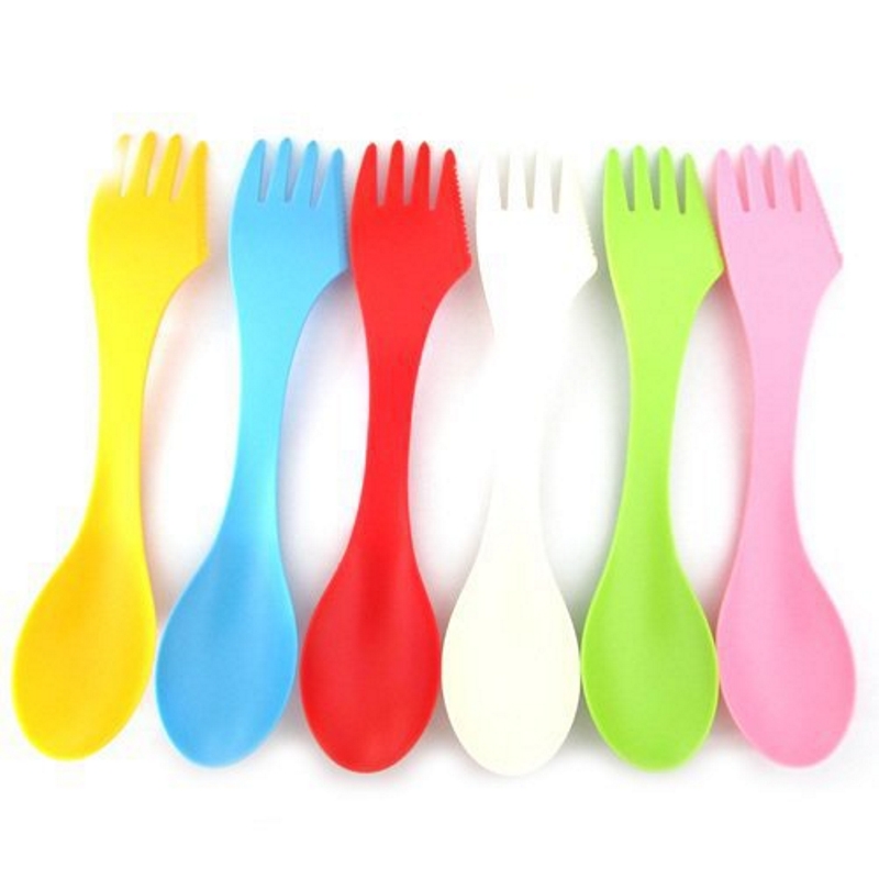 6PCS 3-in-1 Camp Utensils Set  - Camping Cooking Cutlery Set ulasan dan harga