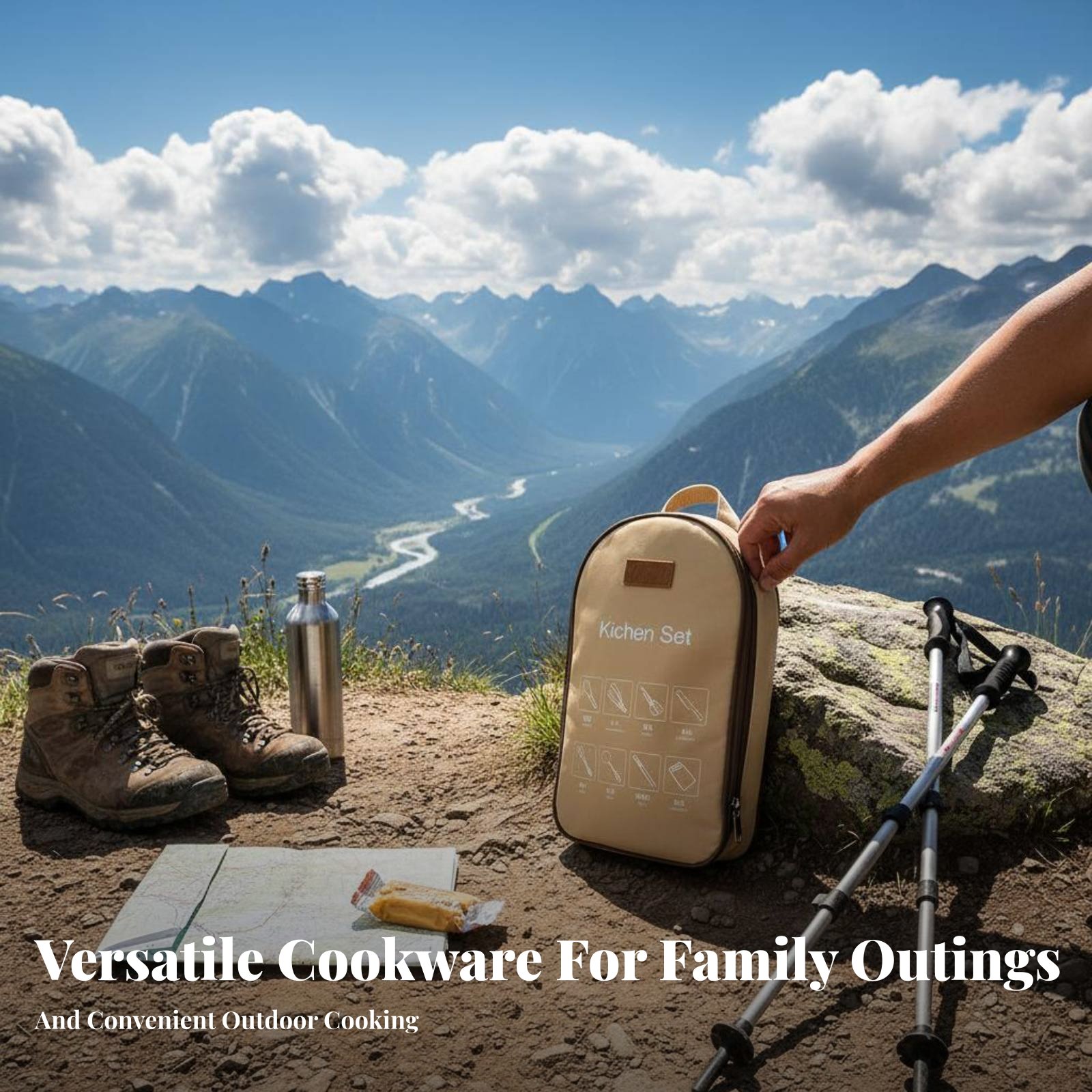 Outdoor Portable Cooking Utens - Camping Cooking And Dining Set ulasan dan harga