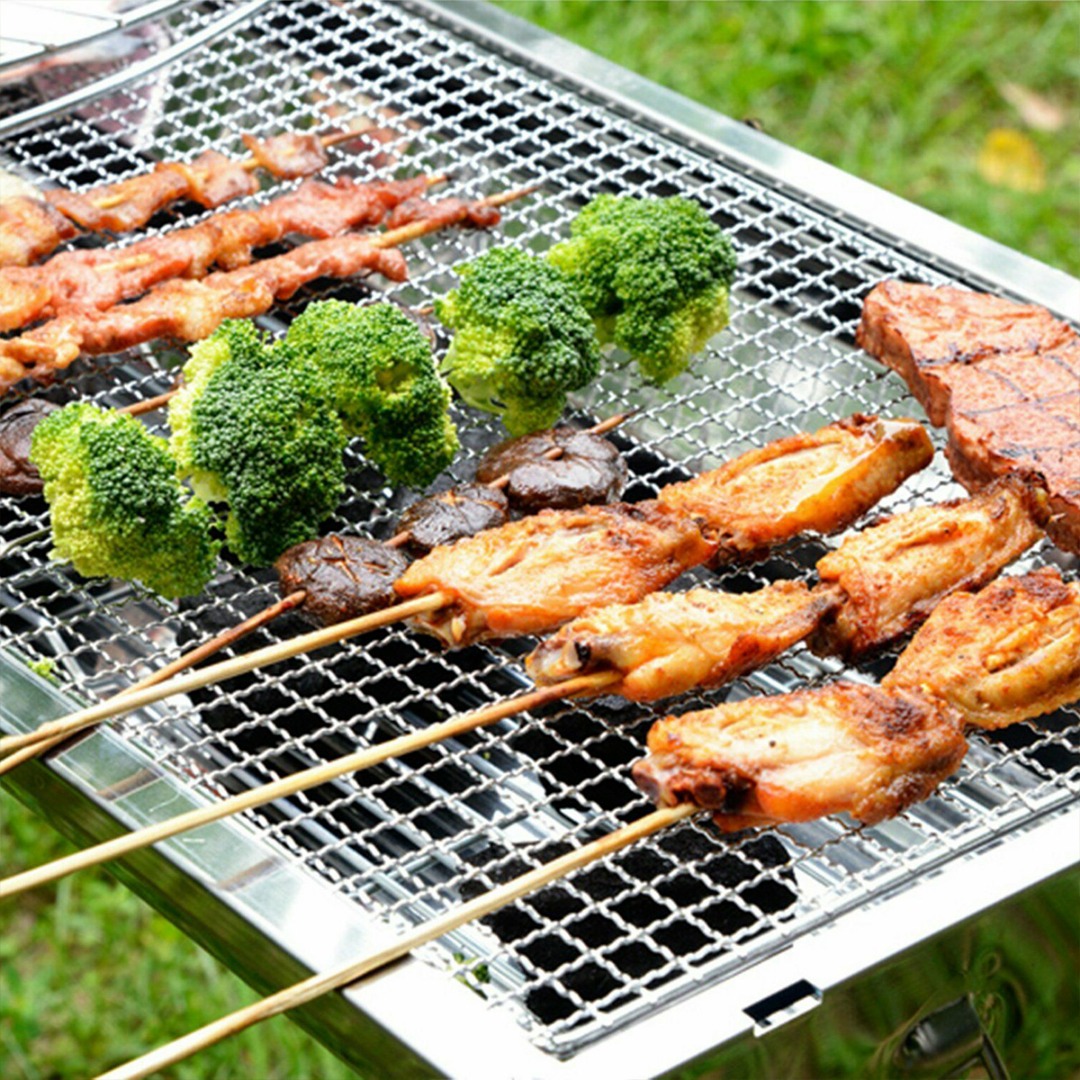 1pcs/2pcs 50 * 38cm BBQ Grill  - Camping Cooking Vegetables ulasan dan harga