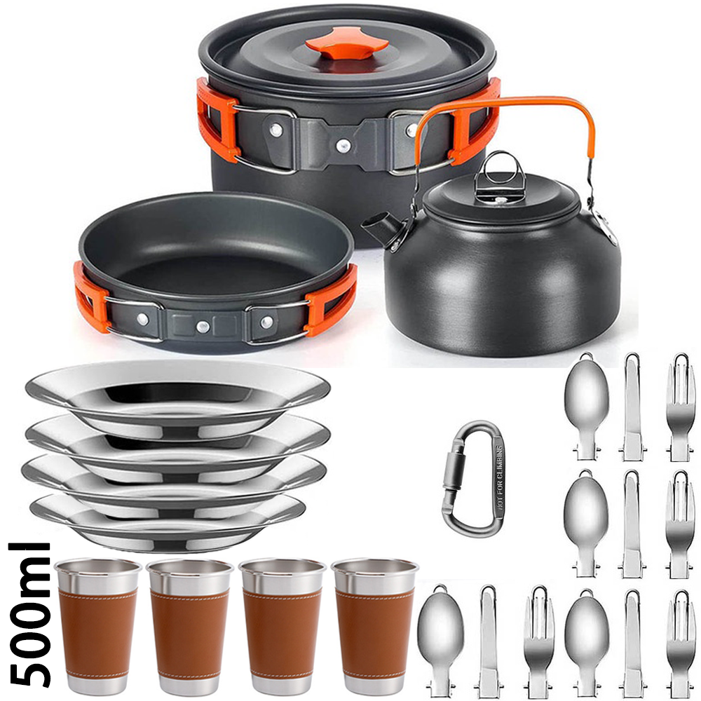 Outdoor camping cooking set, n - Camping Cooking And Dining Set ulasan dan harga