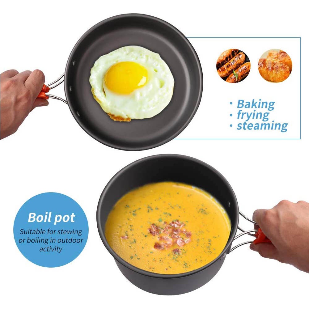 Outdoor camping cooking set, n - Camping Cooking And Dining Set ulasan dan harga