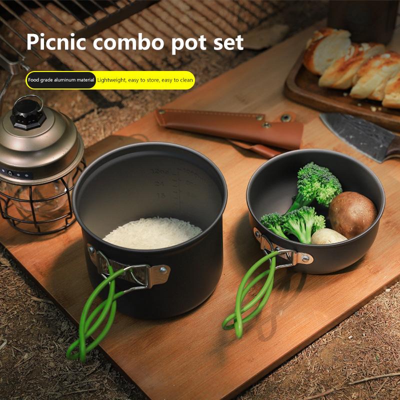 Ultralight Camping Pot Set: Ca - Camping Cooking Mess Kit ulasan dan harga