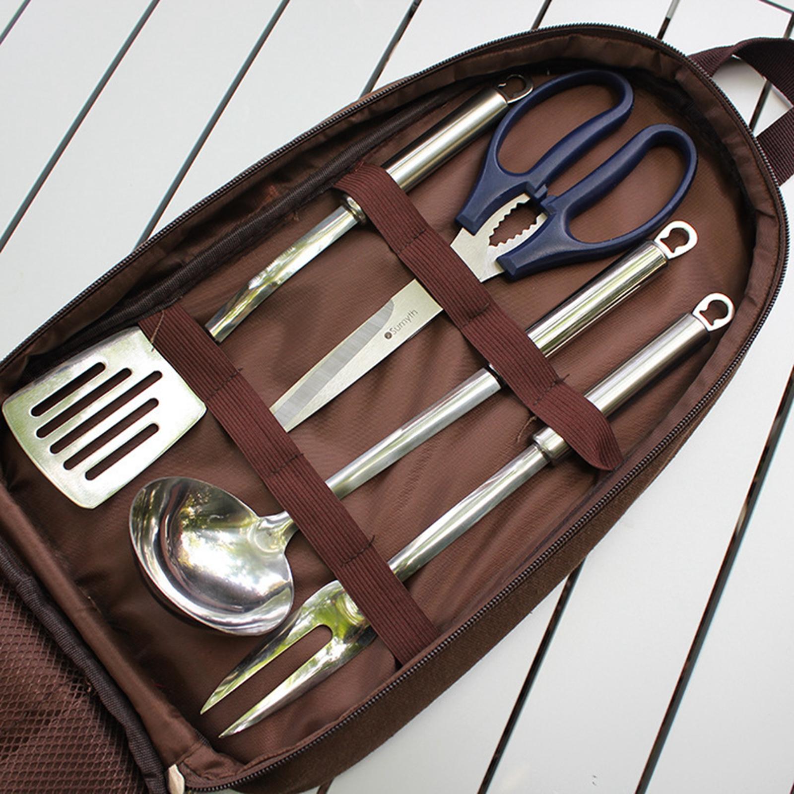 7pcs Camping Kitchen Utensil S - Camping Cooking Cutlery Set ulasan dan harga