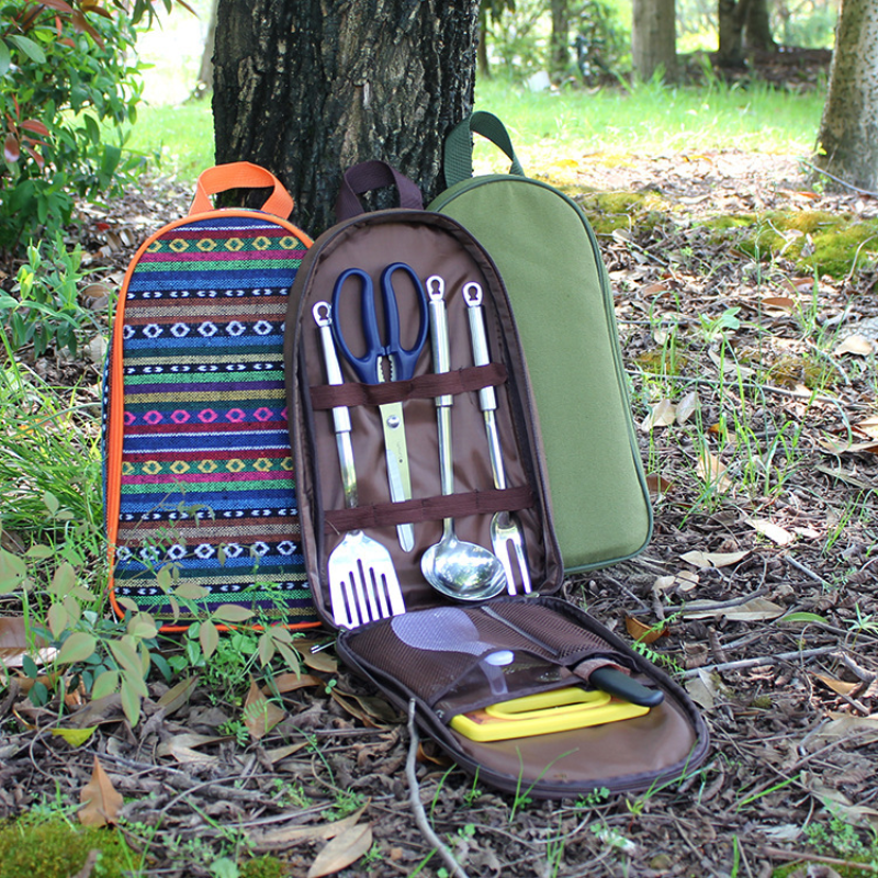 7pcs Camping Kitchen Utensil S - Camping Cooking Cutlery Set ulasan dan harga