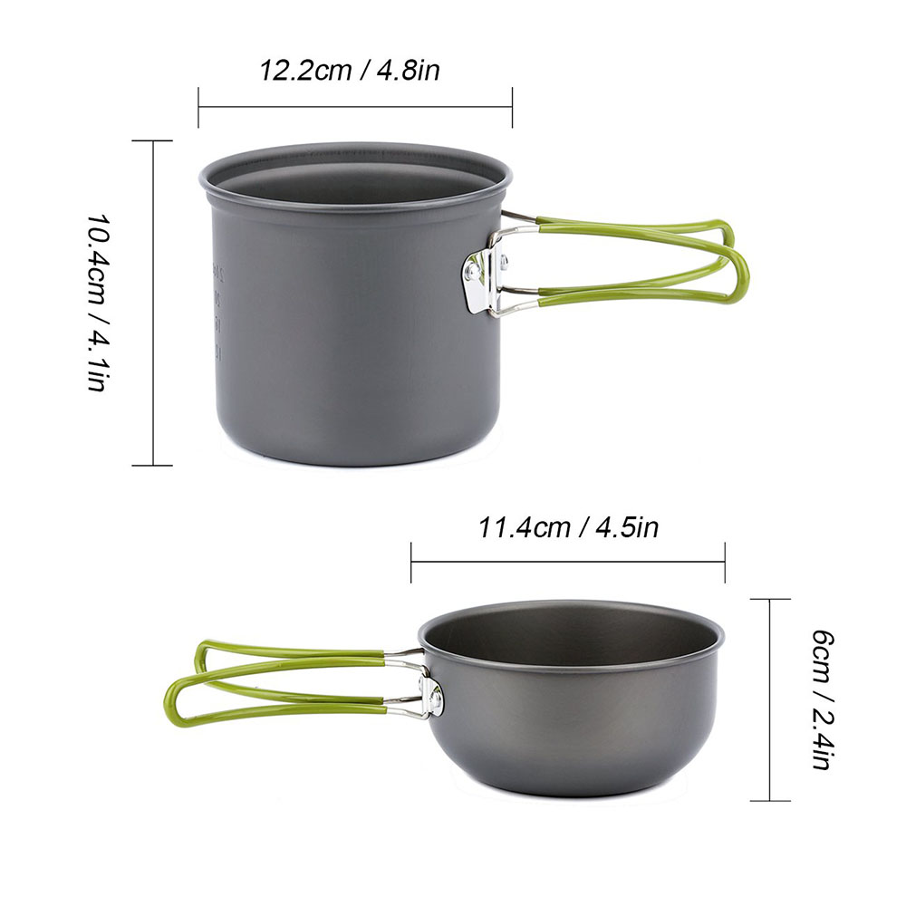 Ultralight Camping Pots Cookwa - Camping Cooking Ware Set ulasan dan harga