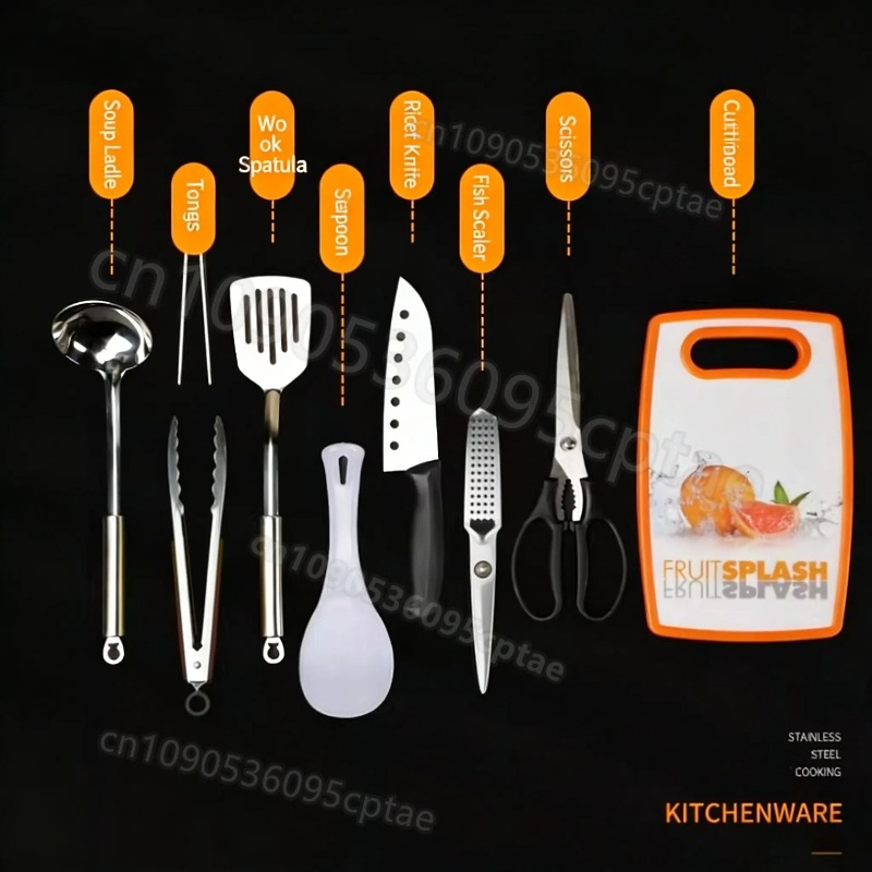 Outdoor Cutlery Portable Set C - Camping Cooking Knife Set ulasan dan harga