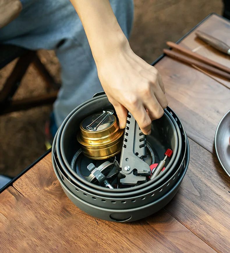 Camping Gas Stove Alcohol Stov - Camping Cooking Windshield ulasan dan harga