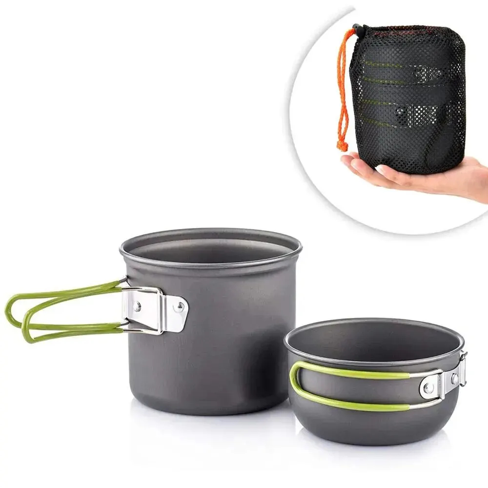 Ultralight Camping Pot Set: Ca - Camping Cooking Mess Kit ulasan dan harga
