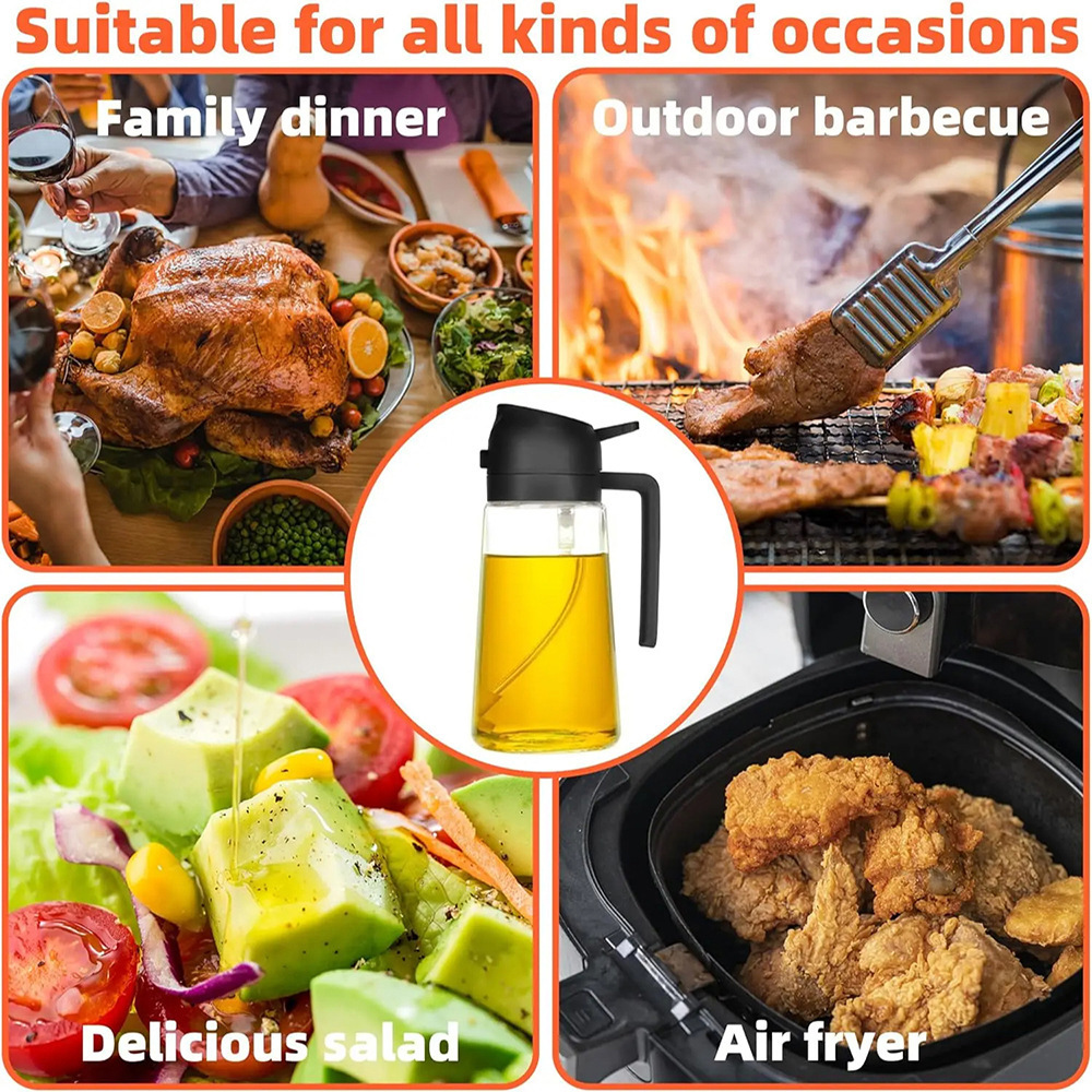 470ml Oil Spray Bottle Kitchen - Camping Cooking Oil Container ulasan dan harga