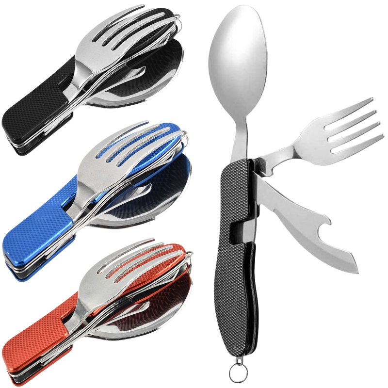 4 in1 Foldable Camping Utensil - Camping Cooking Knife Set ulasan dan harga