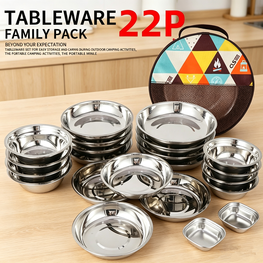 CLS Outdoor Camping 22pcs Dini - Camping Cooking And Dining Set ulasan dan harga