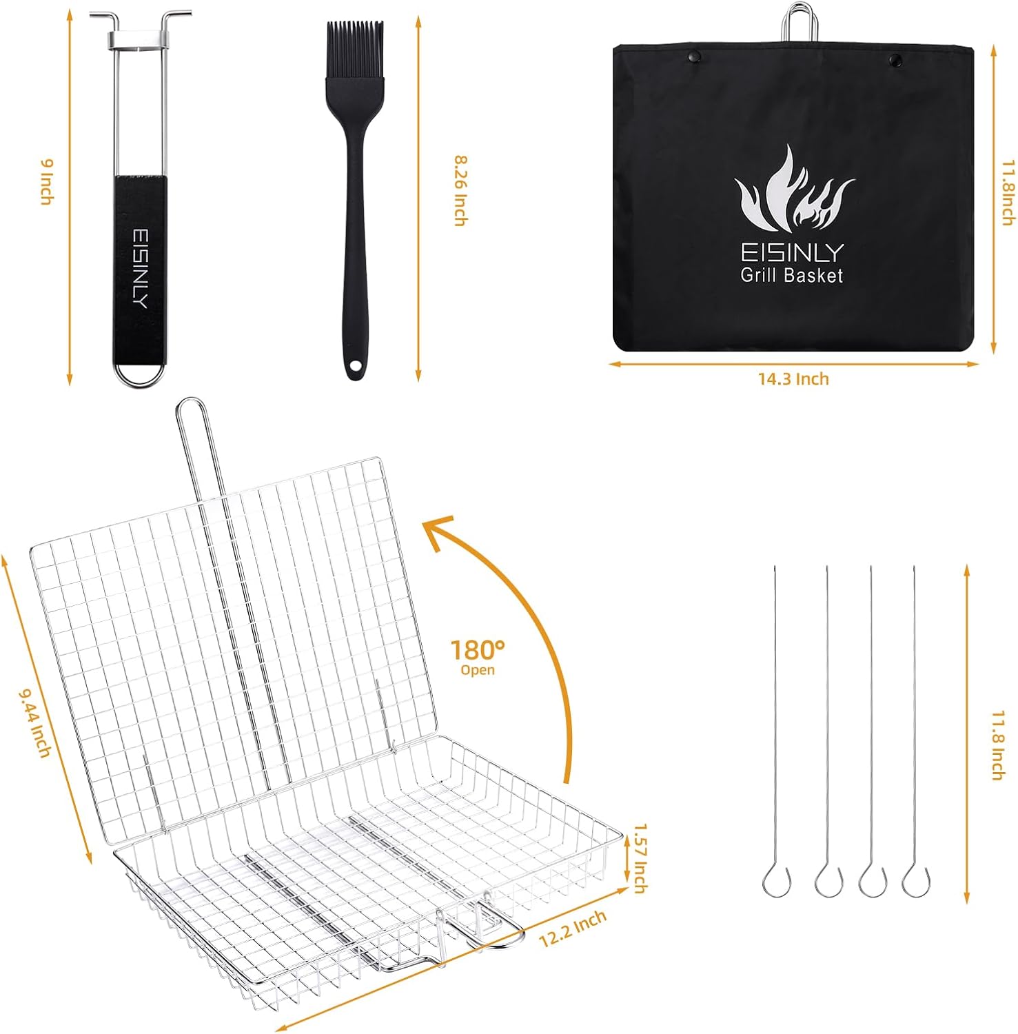 Portable Grill Basket for Outd - Camping Cooking Vegetables ulasan dan harga