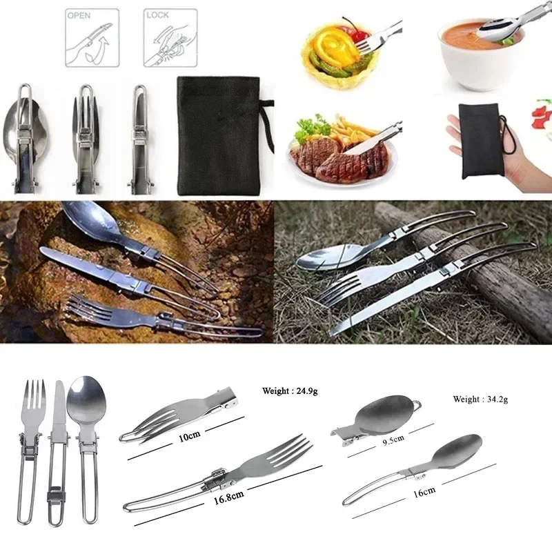 New Camping Pot  Portable Outd - Camping Cooking Knife Set ulasan dan harga