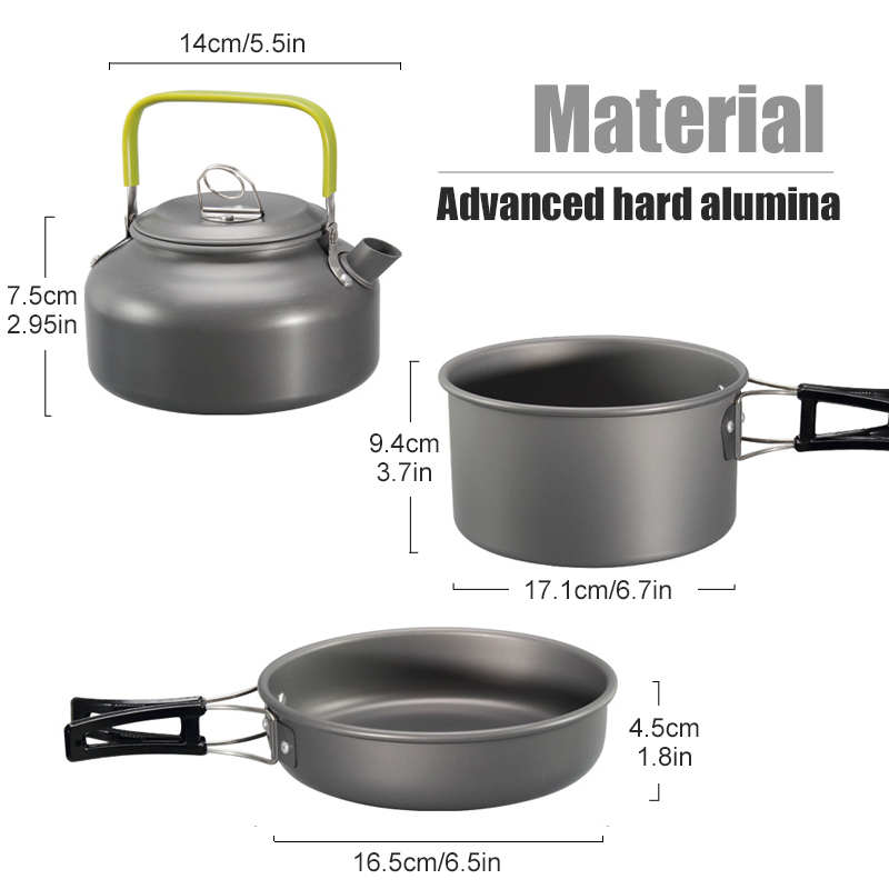 WESTTUNE Camping Cookware Kit  - Camping Cooking Ware Set ulasan dan harga
