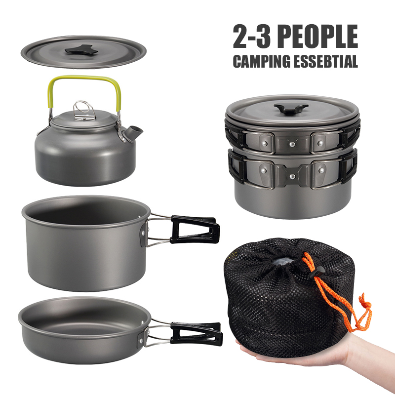 WESTTUNE Camping Cookware Kit  - Camping Cooking Ware Set ulasan dan harga