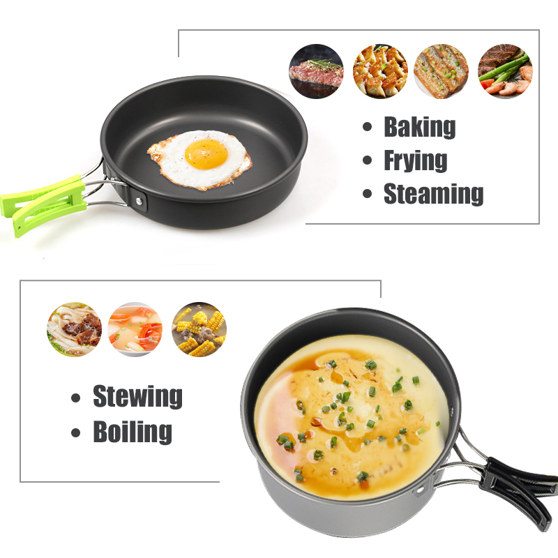 WESTTUNE Camping Cookware Kit  - Camping Cooking Ware Set ulasan dan harga