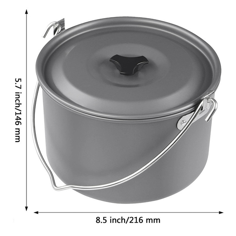 2X Outdoor Camping Picnic Hang - Camping Hanging Cooking Pot ulasan dan harga
