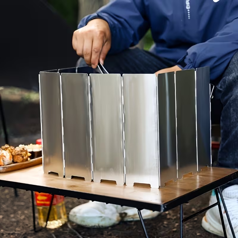 Ultra-Lightweight Aluminum All - Camping Cooking Windshield ulasan dan harga