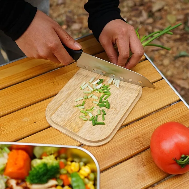 304 Stainless Steel Lunch Box  - Camp Cutting Board ulasan dan harga