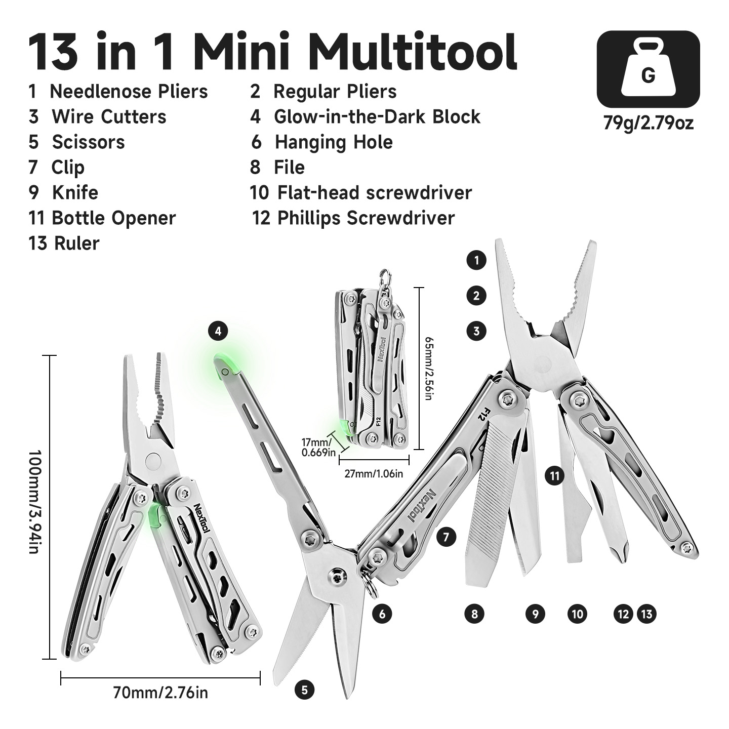 NexTool Mini Flagship F12 Mult - Camping Cooking Knife Set ulasan dan harga