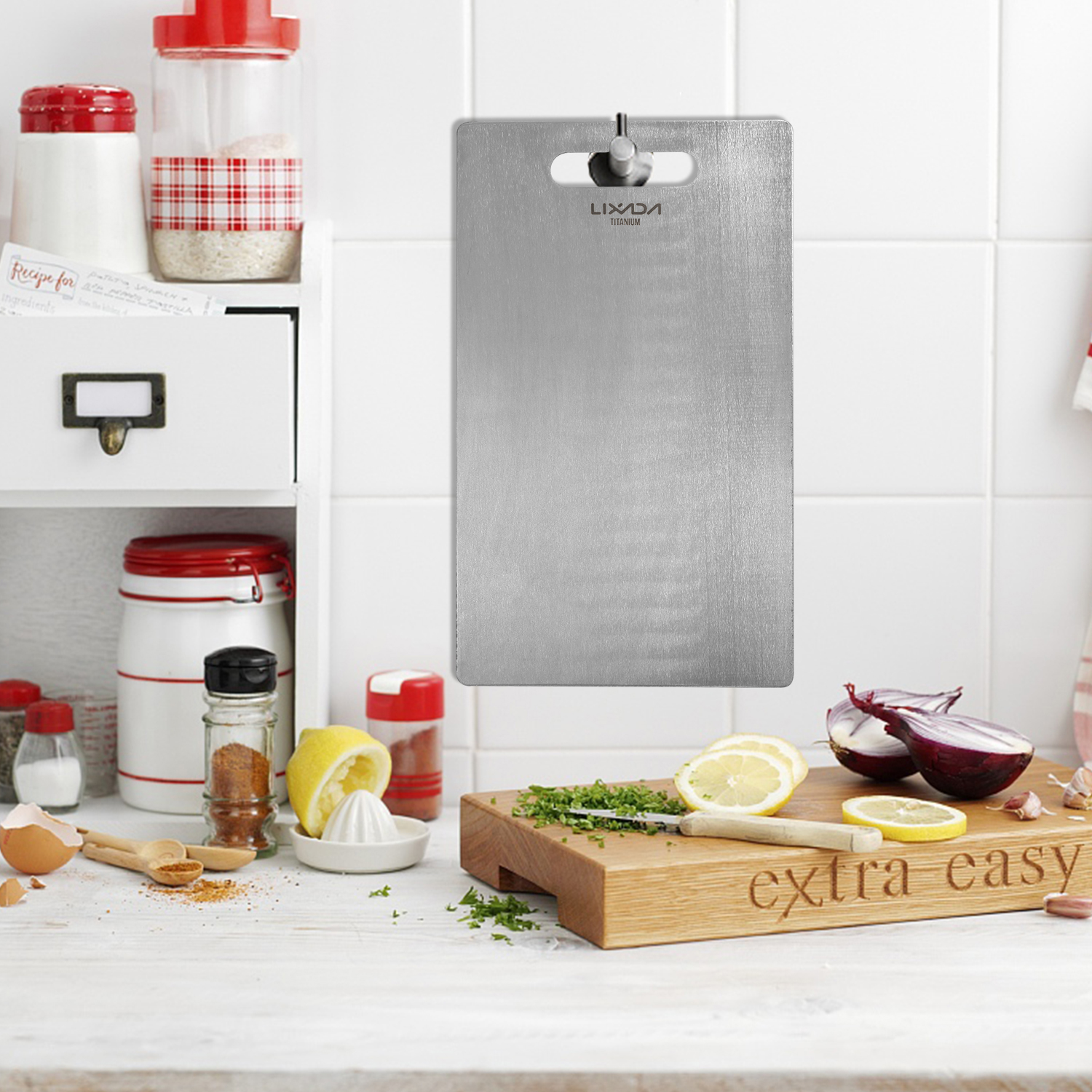 Lixada 1.8MM Thick Titanium Cu - Camp Cutting Board ulasan dan harga