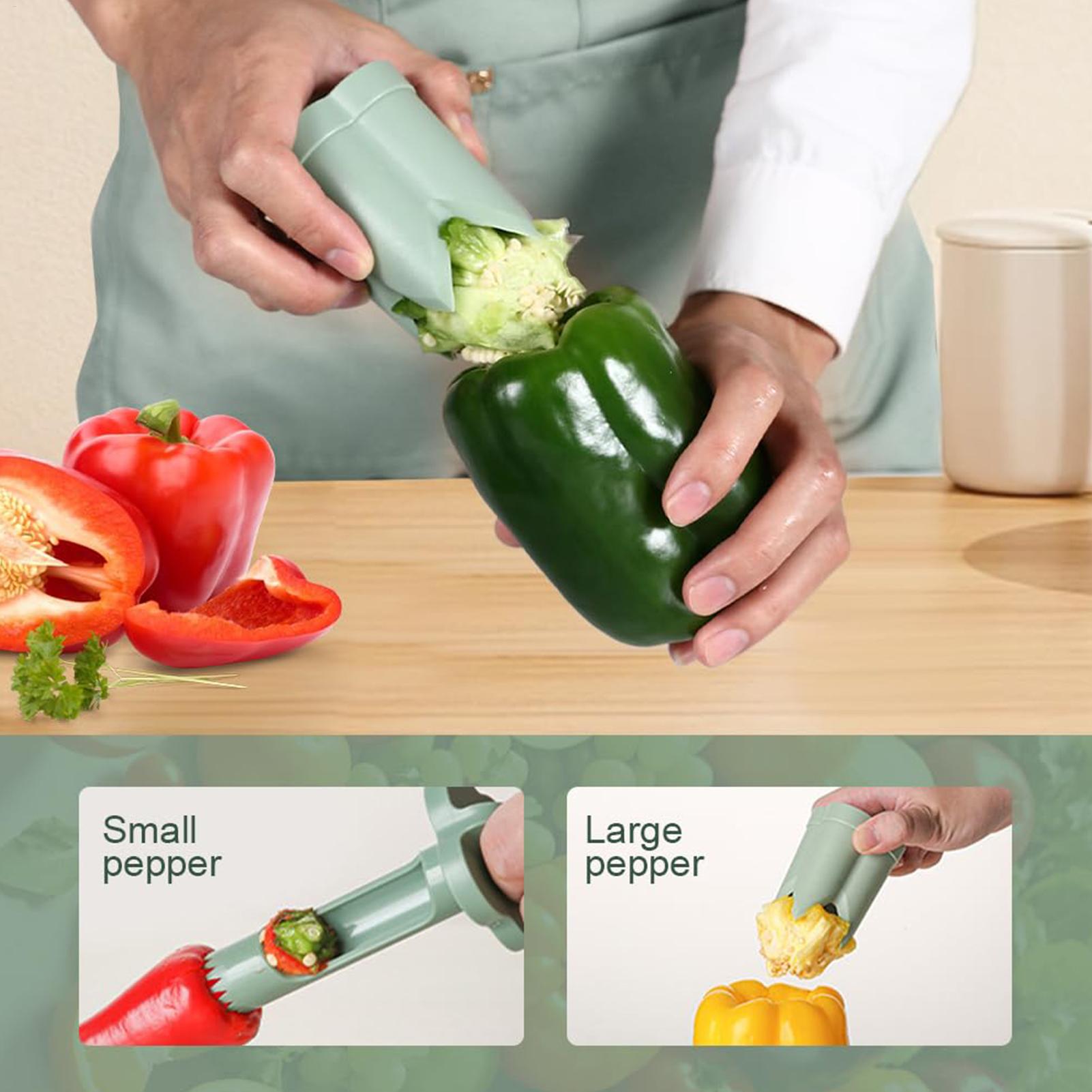 Pepper Core Remover 2 In 1 Bel - Camping Cooking Vegetables ulasan dan harga