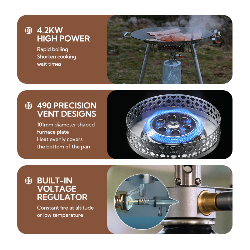 Campingmoon OD-4 Aluminum Allo - Camping Cooking Heater ulasan dan harga