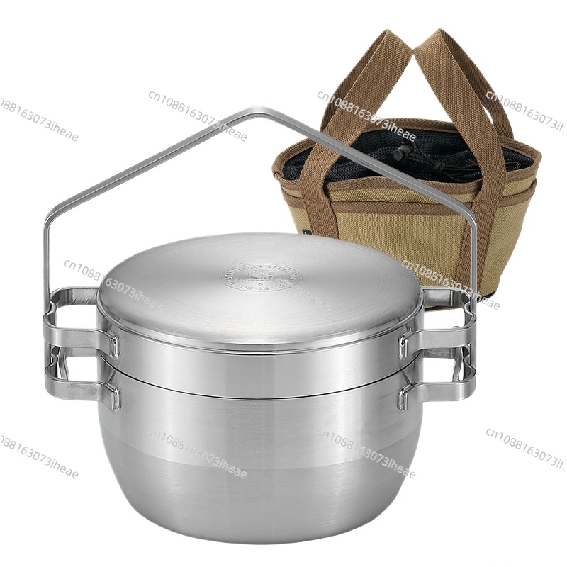 DO-25 thickened stainless stee - Camping Hanging Cooking Pot ulasan dan harga