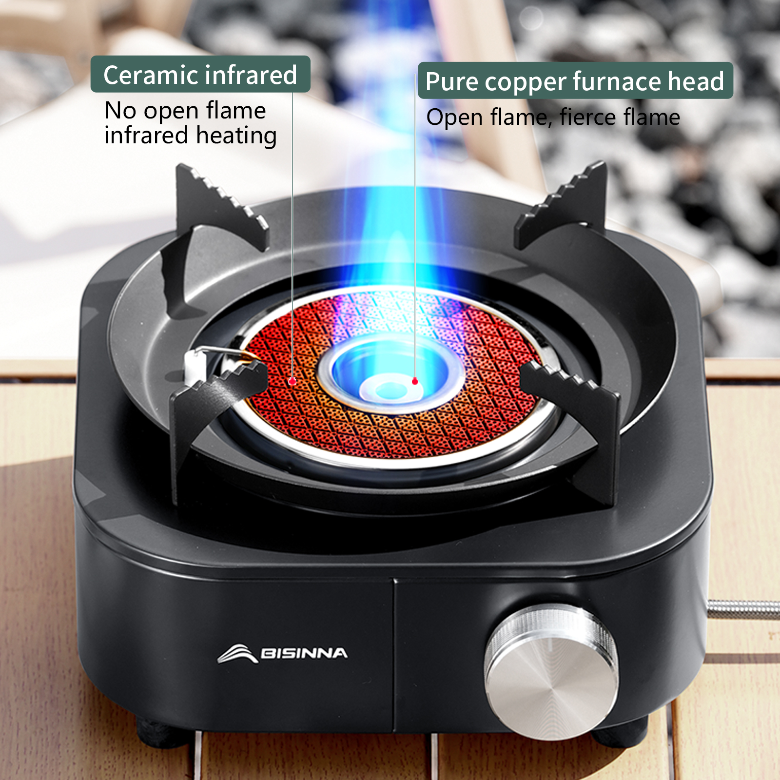 BISINNA 4000W High-power Infra - Camping Cooking Heater ulasan dan harga