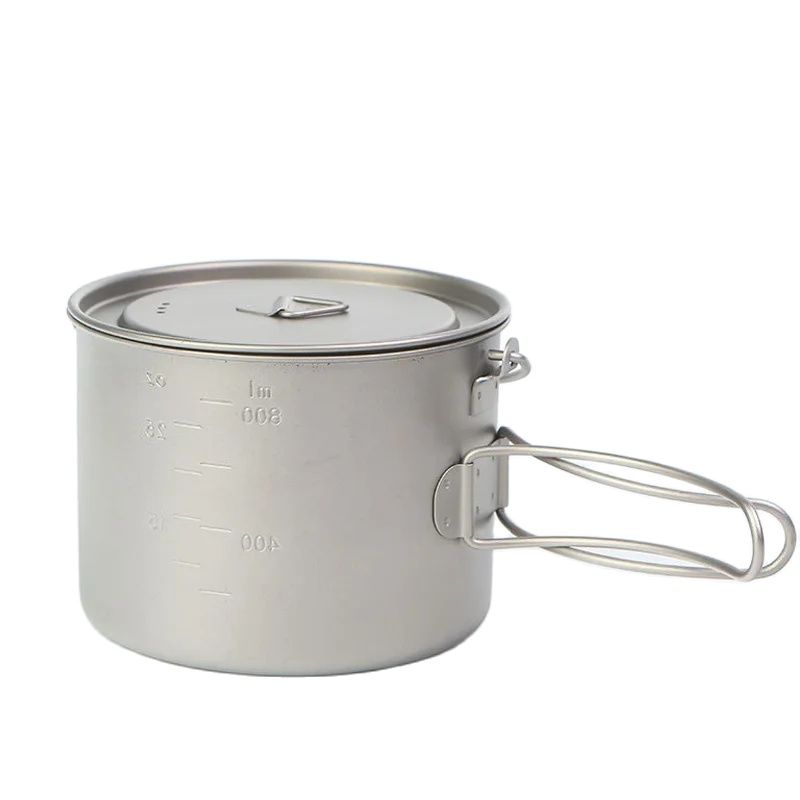 Outdoor Picnic Titanium Cookin - Camping Hanging Cooking Pot ulasan dan harga