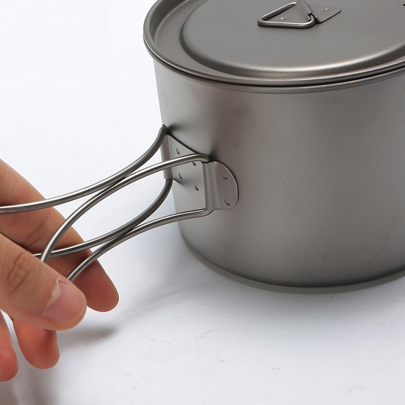 Outdoor Picnic Titanium Cookin - Camping Hanging Cooking Pot ulasan dan harga