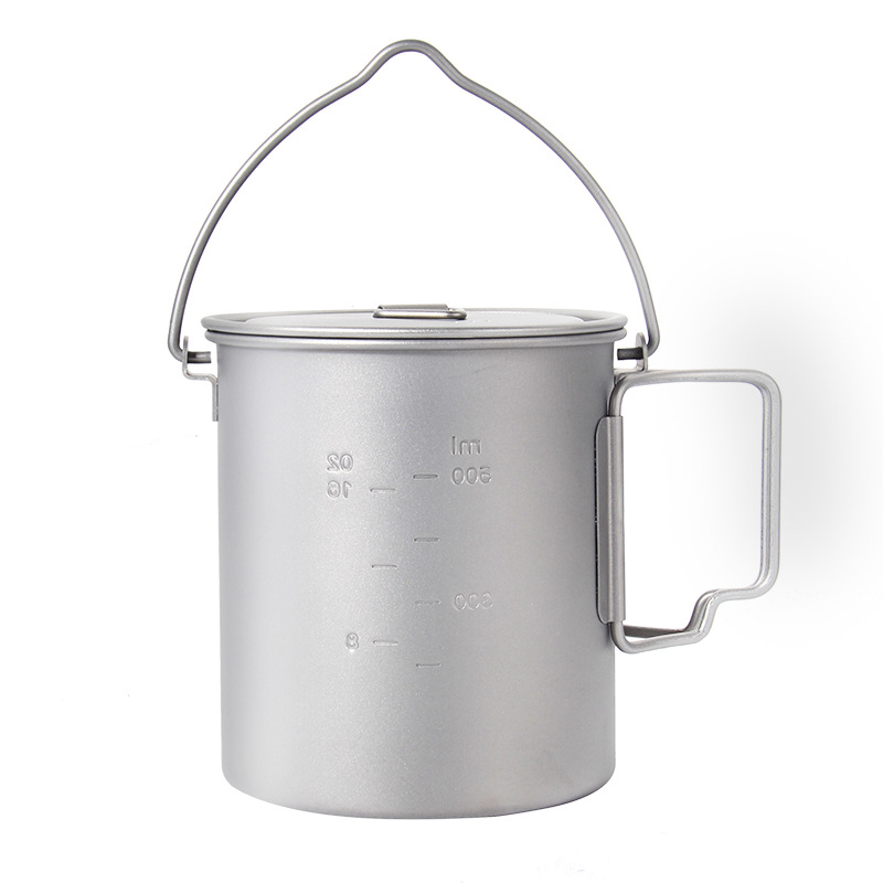 Outdoor Picnic Titanium Cookin - Camping Hanging Cooking Pot ulasan dan harga